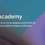 Pantalla de bienvenida de OpenAI Academy con mensaje inspirador sobre educación en inteligencia artificial y un botón azul que invita a unirse.