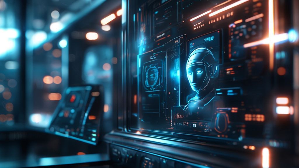 Representación visual de la interfaz de Windows 12 con el asistente inteligente Copilot Pro integrado en un entorno digital moderno.