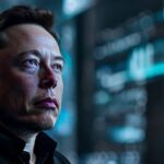 Elon Musk durante un evento tecnológico hablando sobre los deepfakes de su IA y la libertad de expresión.