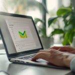 Primer plano de un usuario interactuando con las nuevas herramientas de Gemini 3 integradas en la interfaz de Gmail en una laptop.