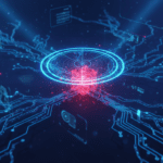 Representación visual de ciberseguridad y detección de vulnerabilidades en Grok xAI