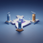 Líderes mundiales firmando la Declaración de Delhi sobre IA en el centro Bharat Mandapam en 2026