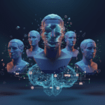 Representación visual de los deepfakes políticos y la manipulación digital de noticias con IA