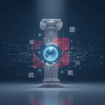 Ilustración conceptual de ciberseguridad sobre el incidente del agente ROME en servidores de la nube