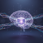 Servidores mostrando la inmensa capacidad de procesamiento de IA en un centro de datos