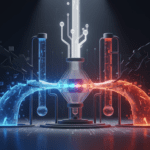 Esquema técnico mostrando cómo funciona la destilación adversaria entre modelos