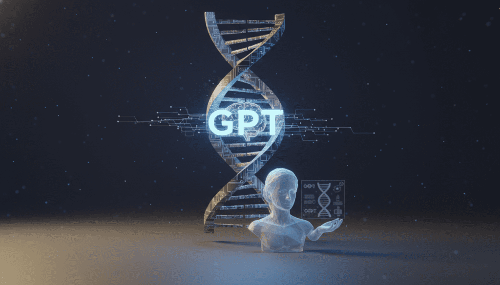 Científico analizando datos de descubrimiento de fármacos con GPT-Rosalind en un laboratorio moderno.